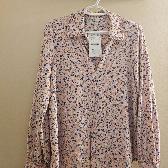 Zara blouse , size small, color: light pink , - Picture 4 of 4